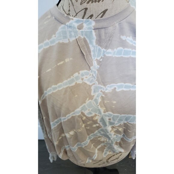 YOUNG FABULOUS & BROKE REVOLVE XS Lita Sweatshirt Sea Salt Frame Wash Oversized - Picture 2 of 7